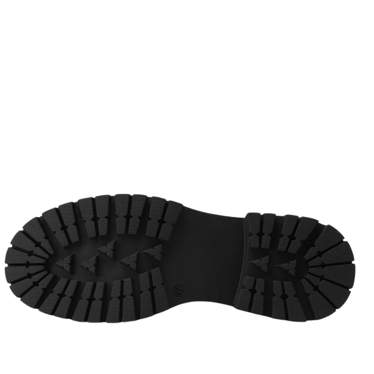 Queen Helena Stivaletti da Donna con fibbie laterali e suola carrarmato Art.X33-96 Col.Nero