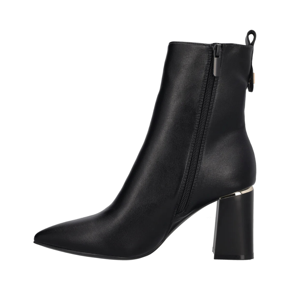 Mariella Burani Stivaletti da Donna in pelle nero con cerniera laterale Art.51691