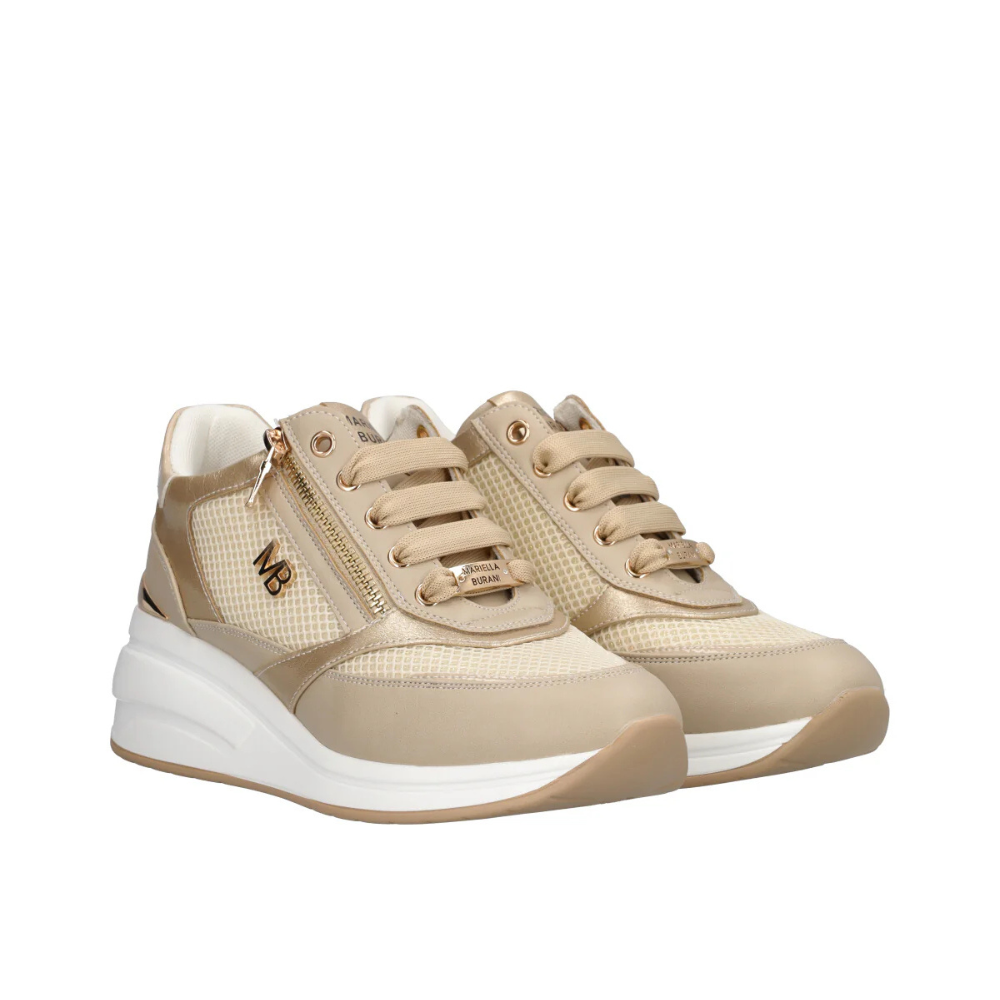 Mariella Burani Scarpe da Donna con zeppa Beige Art.51750