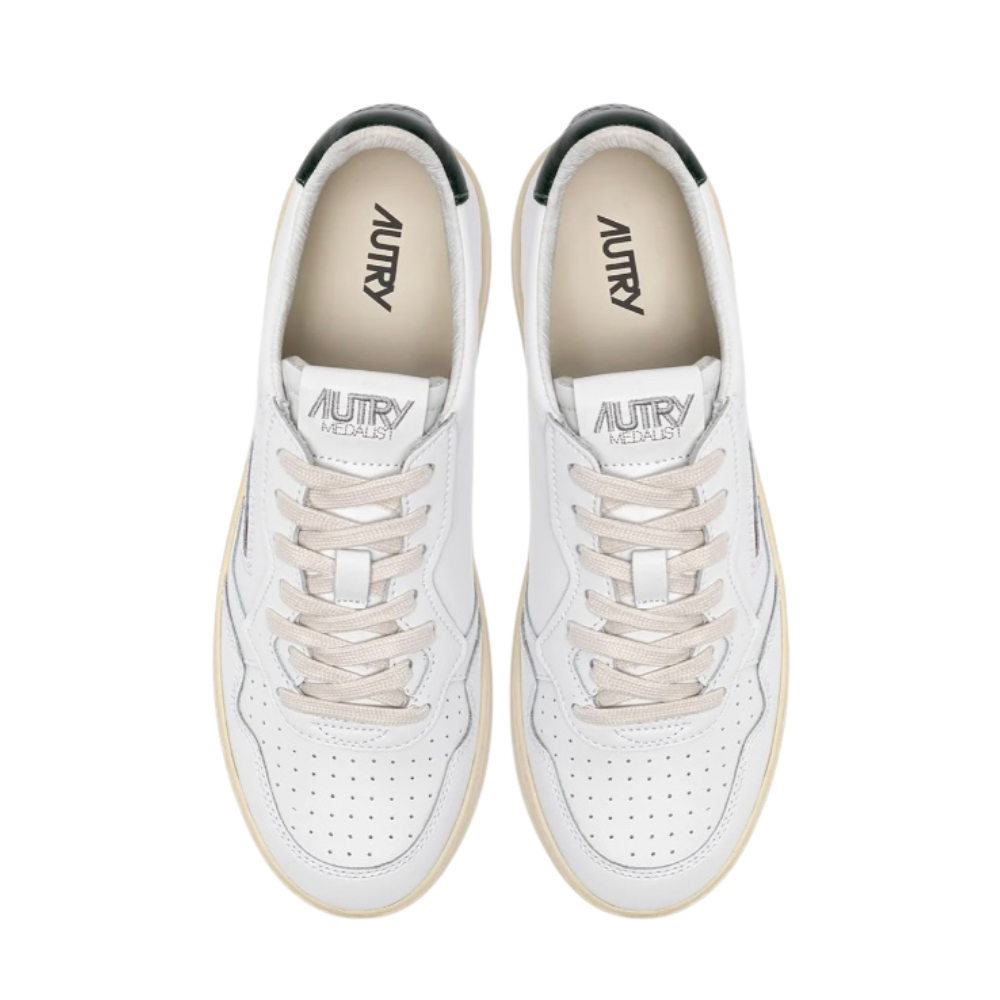 Autry Medalist Low Scarpe da Uomo Art.AULM LL47 Col.Bianco/Verde