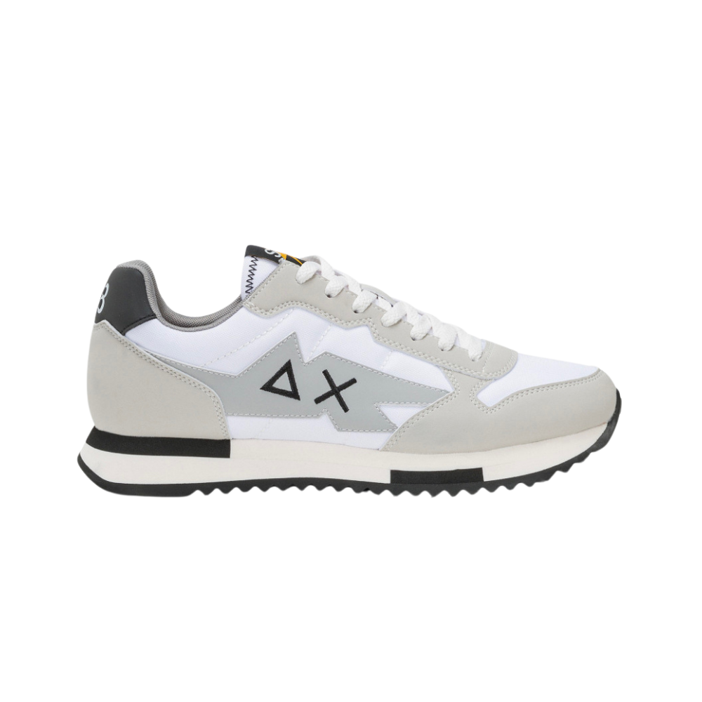 SUN68 Sneaker Niki in nylon e microfibra Z44121 BIANCO Scarpe da Uomo