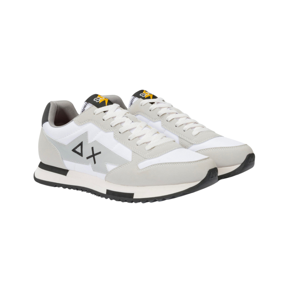 SUN68 Sneaker Niki in nylon e microfibra Z44121 BIANCO Scarpe da Uomo