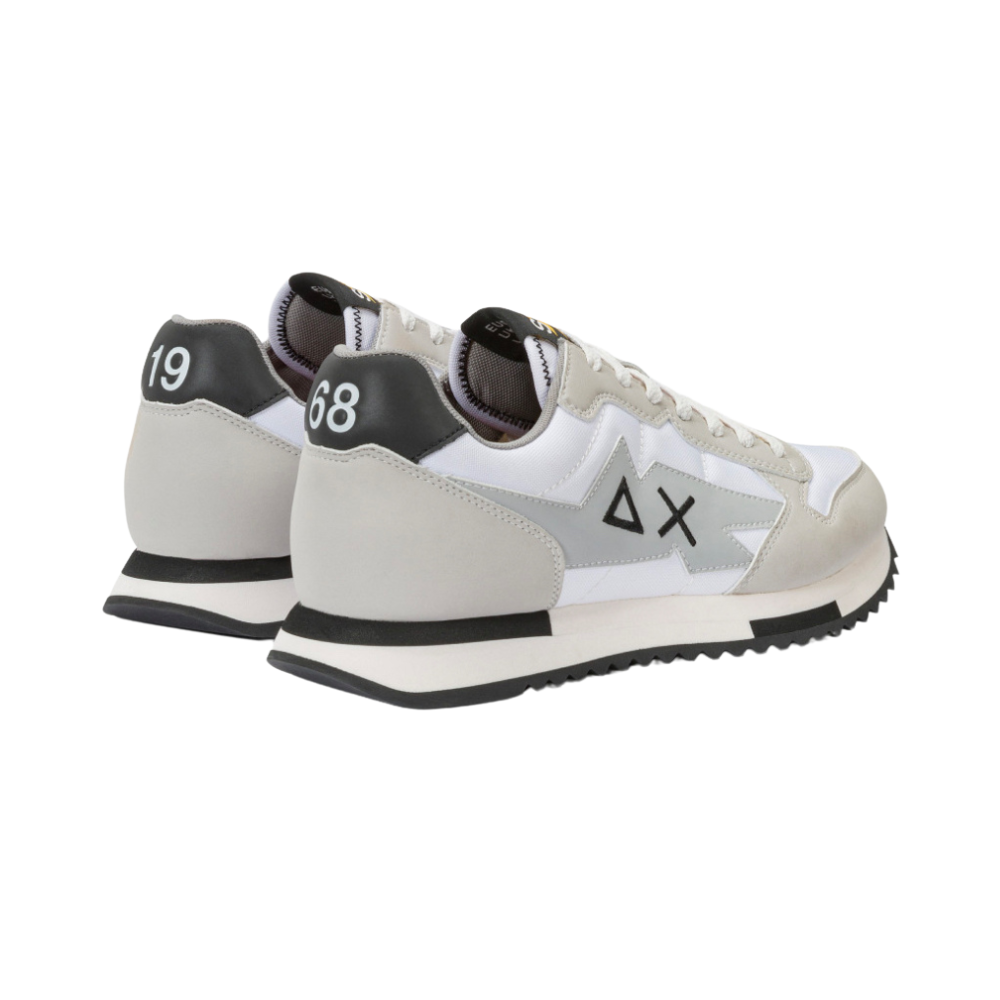 SUN68 Sneaker Niki in nylon e microfibra Z44121 BIANCO Scarpe da Uomo