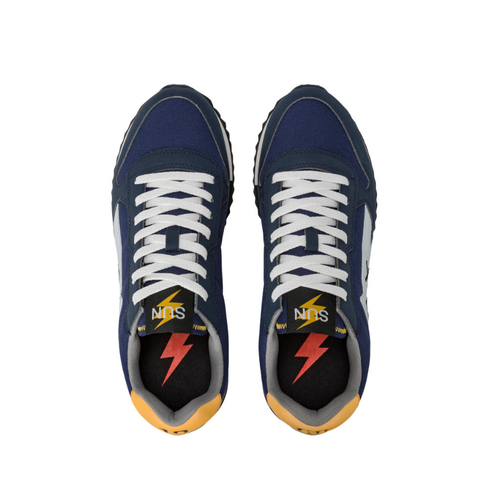 SUN68Sneaker Niki in nylon e microfibra Z44121 NAVY BLUE Scarpe da Uomo