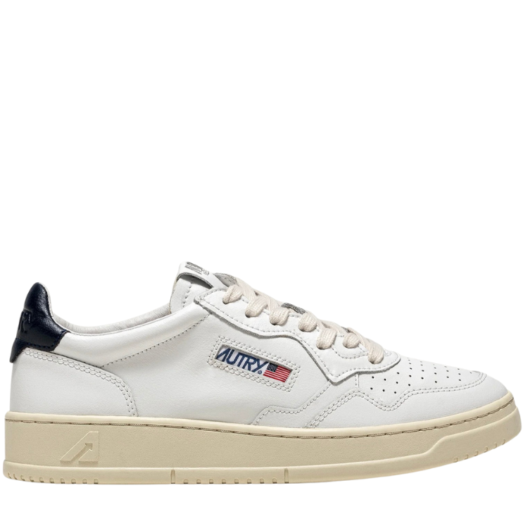 Autry Medalist Scarpe da Uomo Art.AULM LL12 Col.Bianco/Blu Navy