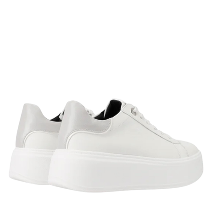 Queen Helena Scarpe da Donna con platform e dettaglio metallizzato Art.X33-4 Col.Bianco