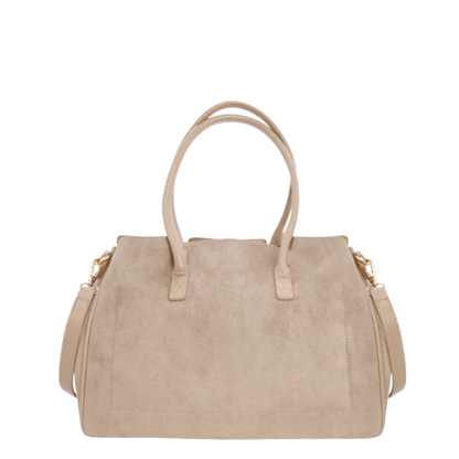 Queen Helena Borsa da Donna in camoscio con tracolla e fibbia Art.LW208 Col.Beige