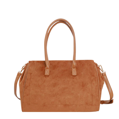 Queen Helena Borsa da Donna in camoscio con tracolla e fibbia Art.LW208 Col.Marrone