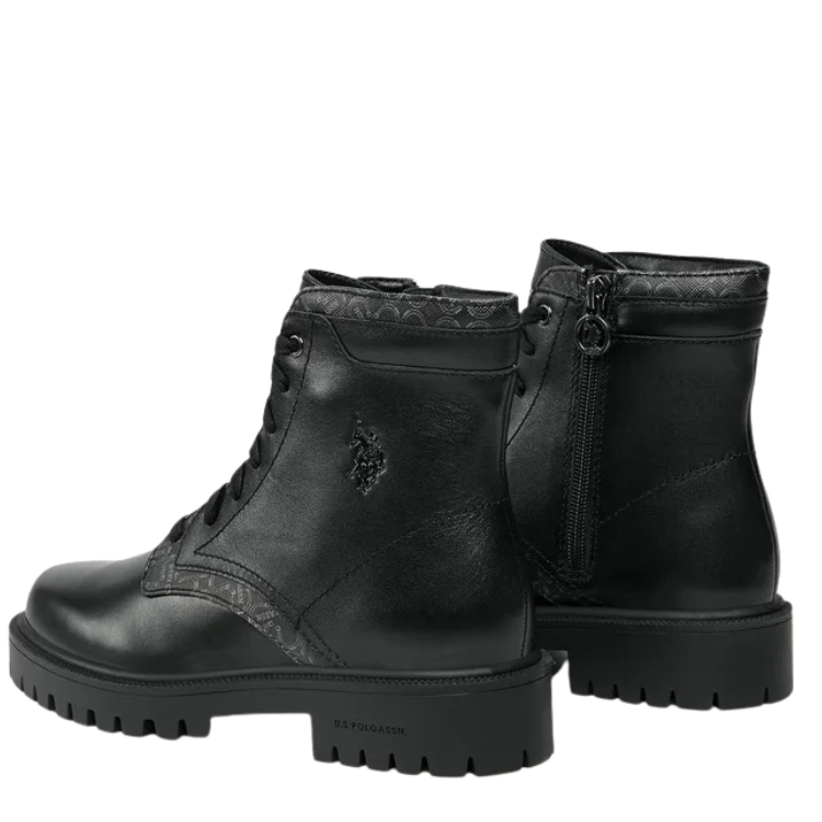 U.S. Polo Assn. Stivaletti da donna in pelle Art.KARMA007 Col.Nero