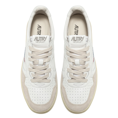 Autry Medalist Low Scarpe da Uomo Art.AULM LS33 Col.Bianco/Beige