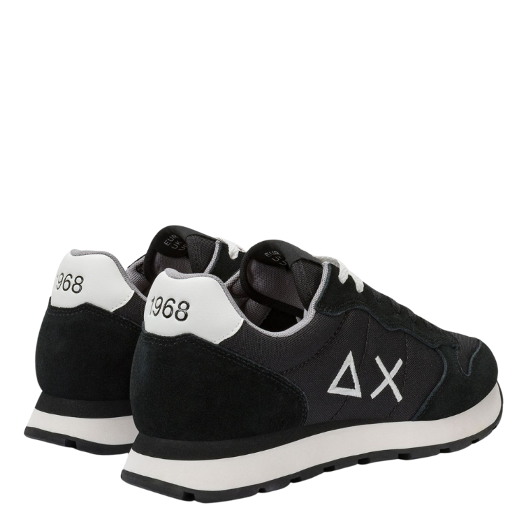 SUN68 Scarpe da Uomo Tom Solid in nylon e suede nero Z44101