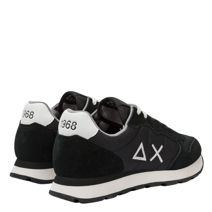 SUN68 Scarpe da Uomo Tom Solid in nylon e suede nero Z44101