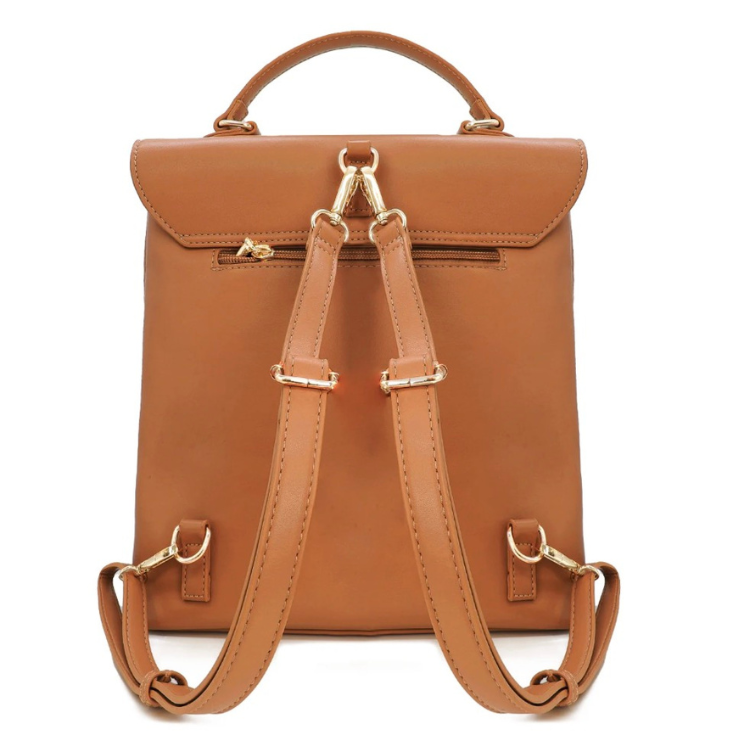 Queen Helena Zaino da Donna in camoscio e similpelle Art.LW198 Col.Cammello
