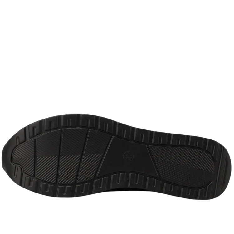 Queen Helena Scarpe da Donna con zeppa e zip laterale Art.X33-27 Col.Nero