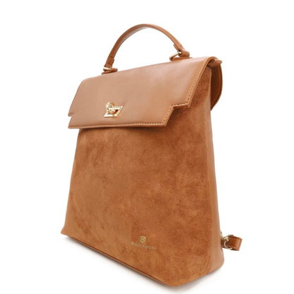 Queen Helena Zaino da Donna in camoscio e similpelle Art.LW198 Col.Cammello