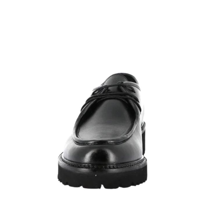 GRÜNLAND Scarpe da Donna Mocassino stringato in pelle Art.REBE SC6112-N1 Col.Nero