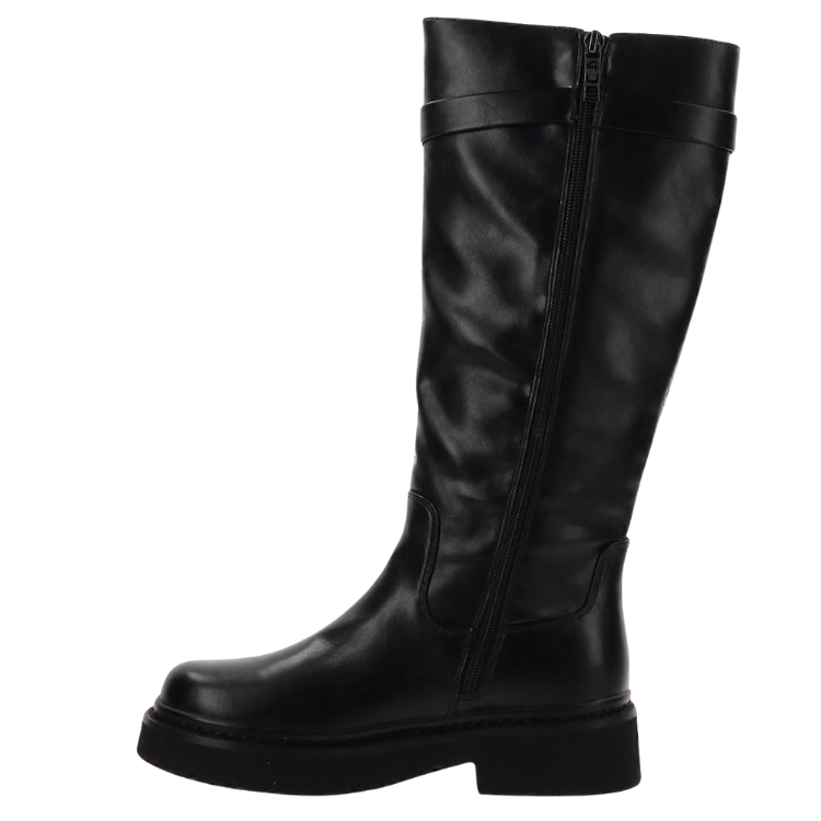 4US by Paciotti Stivale da Donna in pelle con chiusura zip laterale Art.4US009 Col.Nero