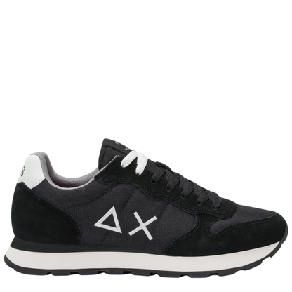 SUN68 Scarpe da Uomo Tom Solid in nylon e suede nero Z44101