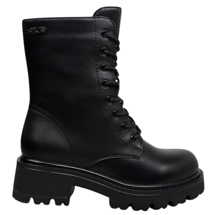 4US By Cesare Paciotti Stivaletti da Donna in pelle Art.4BX119 Col.nero