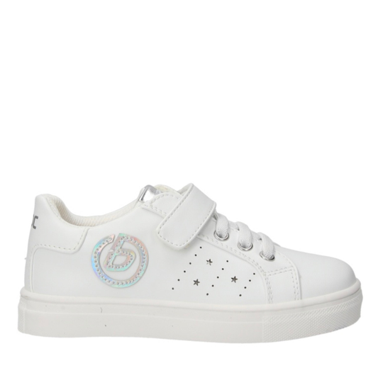 Balducci Scarpe Bambina con strappo e laccio a molla Art.BS6095 Col.Bianco
