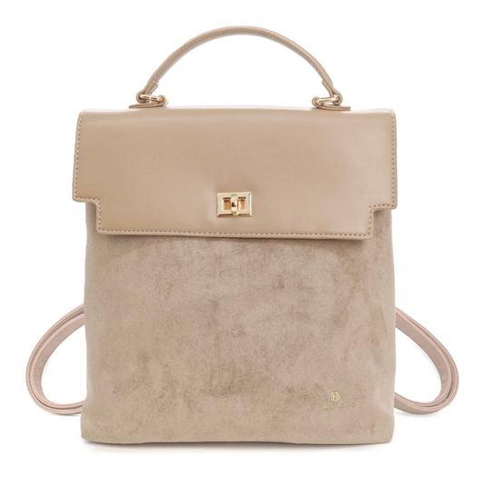 Queen Helena Zaino da Donna in camoscio e similpelle Art.LW198 Col.Beige