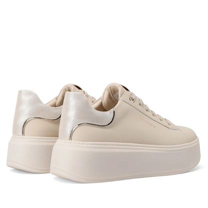 Queen Helena Scarpe da Donna con platform e dettaglio personalizzato Art.X33-4 Col.Beige