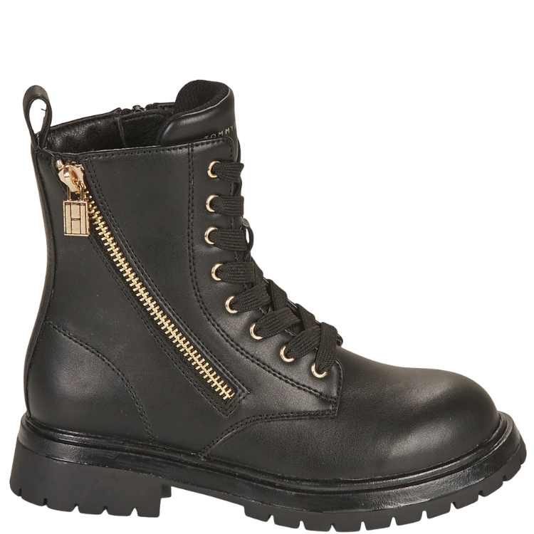 Tommy Hilfiger Stivaletti da Donna in pelle Art.T3A5-33015-1355999 Col.Nero