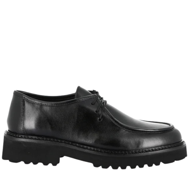 GRÜNLAND Scarpe da Donna Mocassino stringato in pelle Art.REBE SC6112-N1 Col.Nero