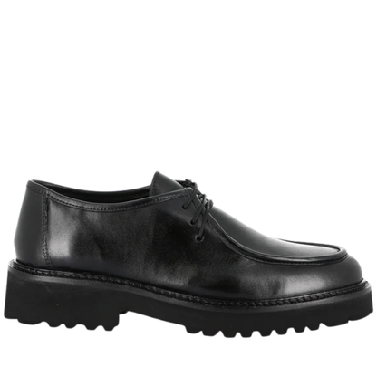 GRÜNLAND Scarpe da Donna Mocassino stringato in pelle Art.REBE SC6112-N1 Col.Nero