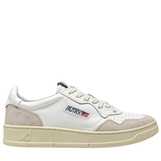 Autry Medalist Low Scarpe da Uomo Art.AULM LS33 Col.Bianco/Beige