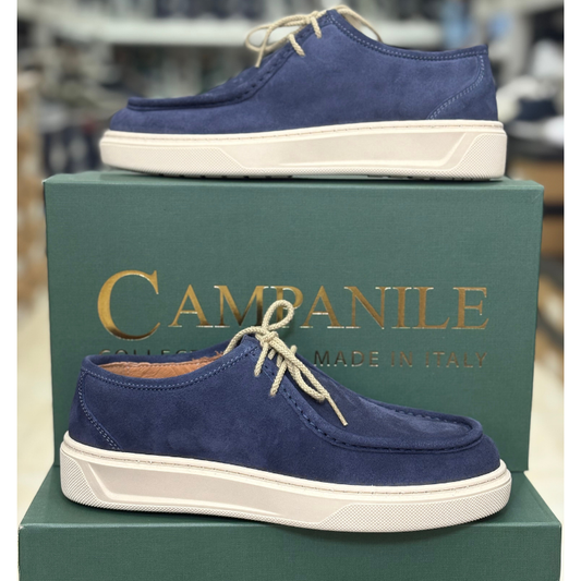 Campanile Collection Scarpe da Uomo modello Ingegnere in camoscio Col.Blu Navy