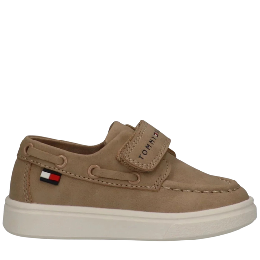 Tommy Hilfiger Scarpe da Bambino con chiusura a strappo e bandierina Col.Beige (Dal 20 al 29)