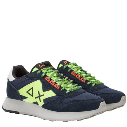 Sun68 Jaki 2.0 Fluo Scarpe da Uomo Art.Z35113 Col.Blu