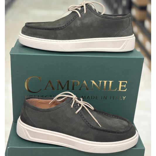 Campanile Collection Scarpe da Uomo modello Ingegnere in Camoscio Col.Verde Scuro