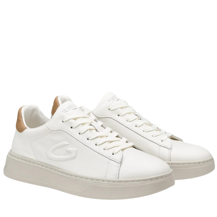 Guardiani Scarpe da Uomo Art.NEW ERA 4518 Col.Bianco/Marrone