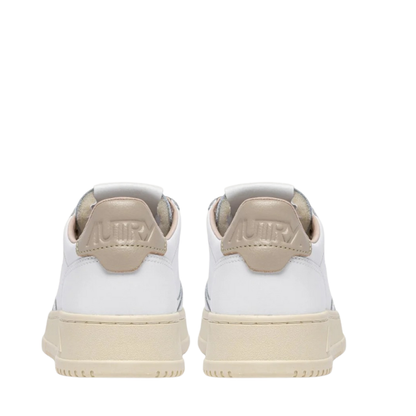 Autry Medalist Low Scarpe da Donna Art.AULW LL87 Col.Bianco con riporto Beige