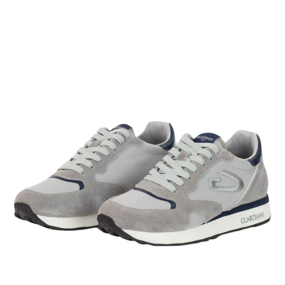 Guardiani Scarpe da Uomo colore grigio con logo monogramma AGM451507