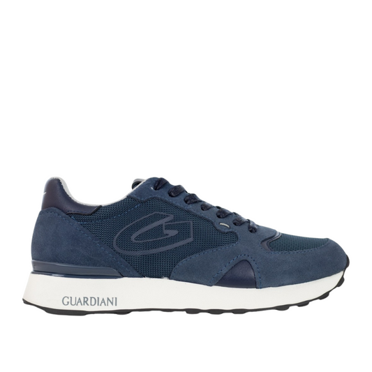 Guardiani Scarpe da Uomo colore blu con logo monogramma AGM451505