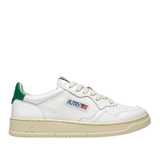 Autry Medalist Low Scarpe da Uomo in pelle Bianca e Verde