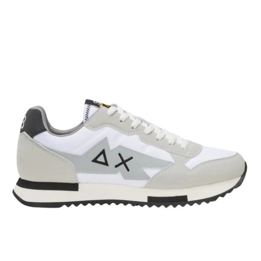 SUN68 Sneaker Niki in nylon e microfibra Z44121 BIANCO Scarpe da Uomo