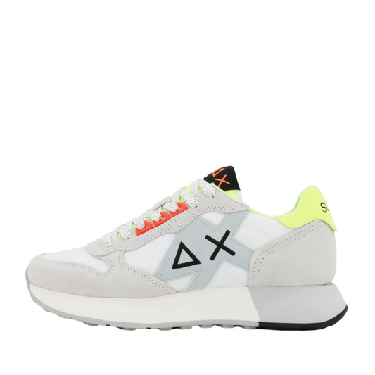 SUN68 Scarpe da Uomo Jaki 2.0 Fluo 01 Bianco