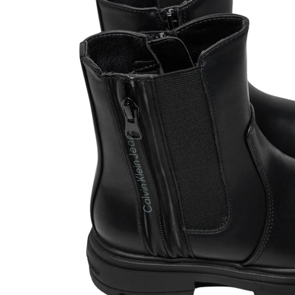 Calvin Klein Stivaletti da Donna Chelsea Boot in pelle nero V3A5-81019-1355999