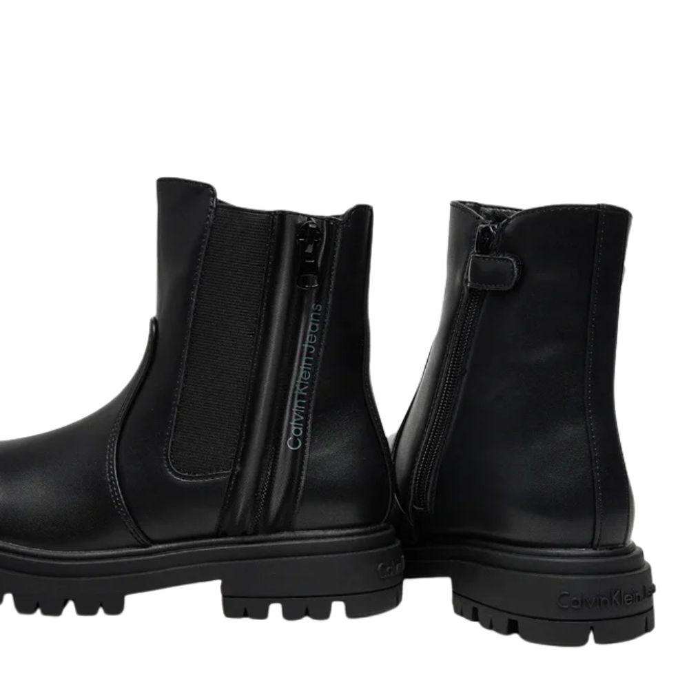 Calvin Klein Stivaletti da Donna Chelsea Boot in pelle nero V3A5-81019-1355999
