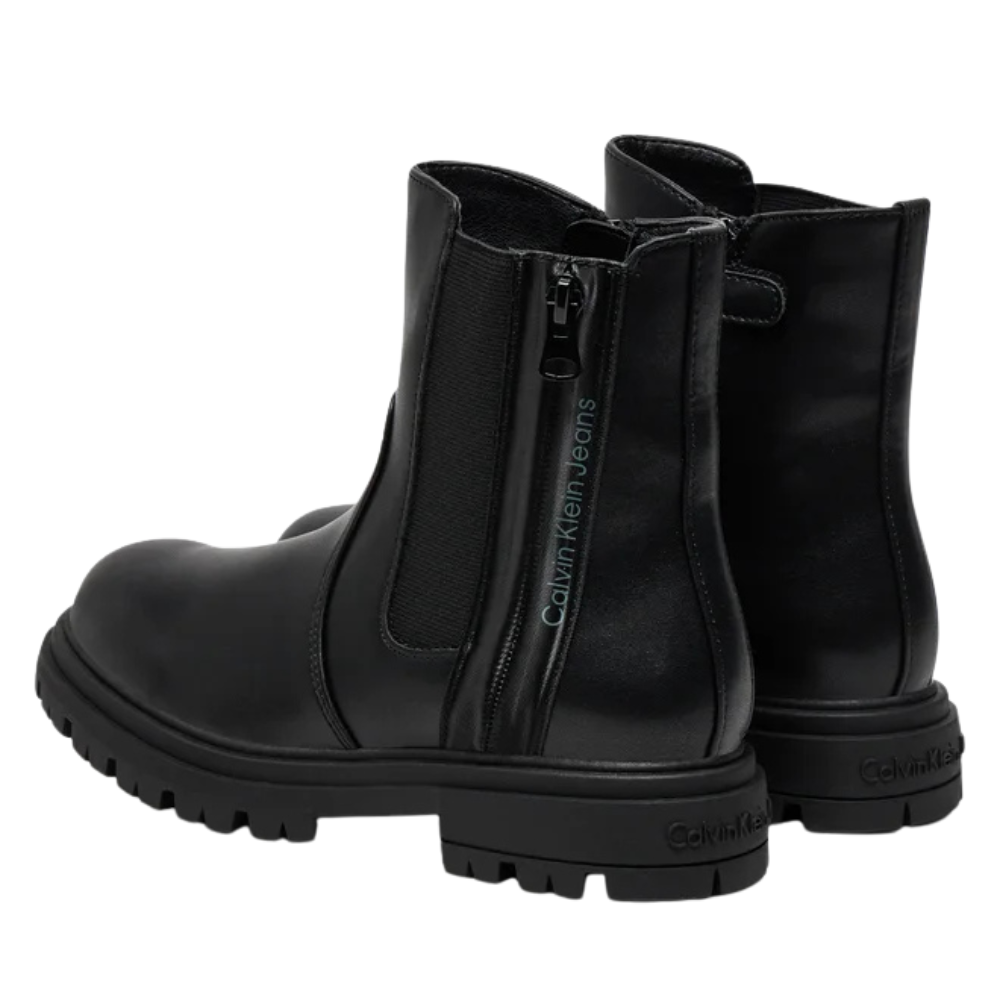 Calvin Klein Stivaletti da Donna Chelsea Boot in pelle nero V3A5-81019-1355999