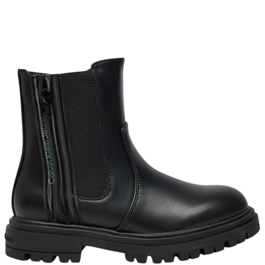 Calvin Klein Stivaletti da Donna Chelsea Boot in pelle nero V3A5-81019-1355999