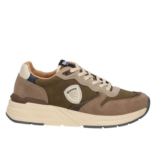 Blauer Scarpe da Uomo Taupe/Military Art. F5RAY02/NUS