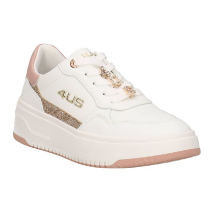 4US by Paciotti Scarpe da Donna Art.4BX104 Col.Bianco/Rosa
