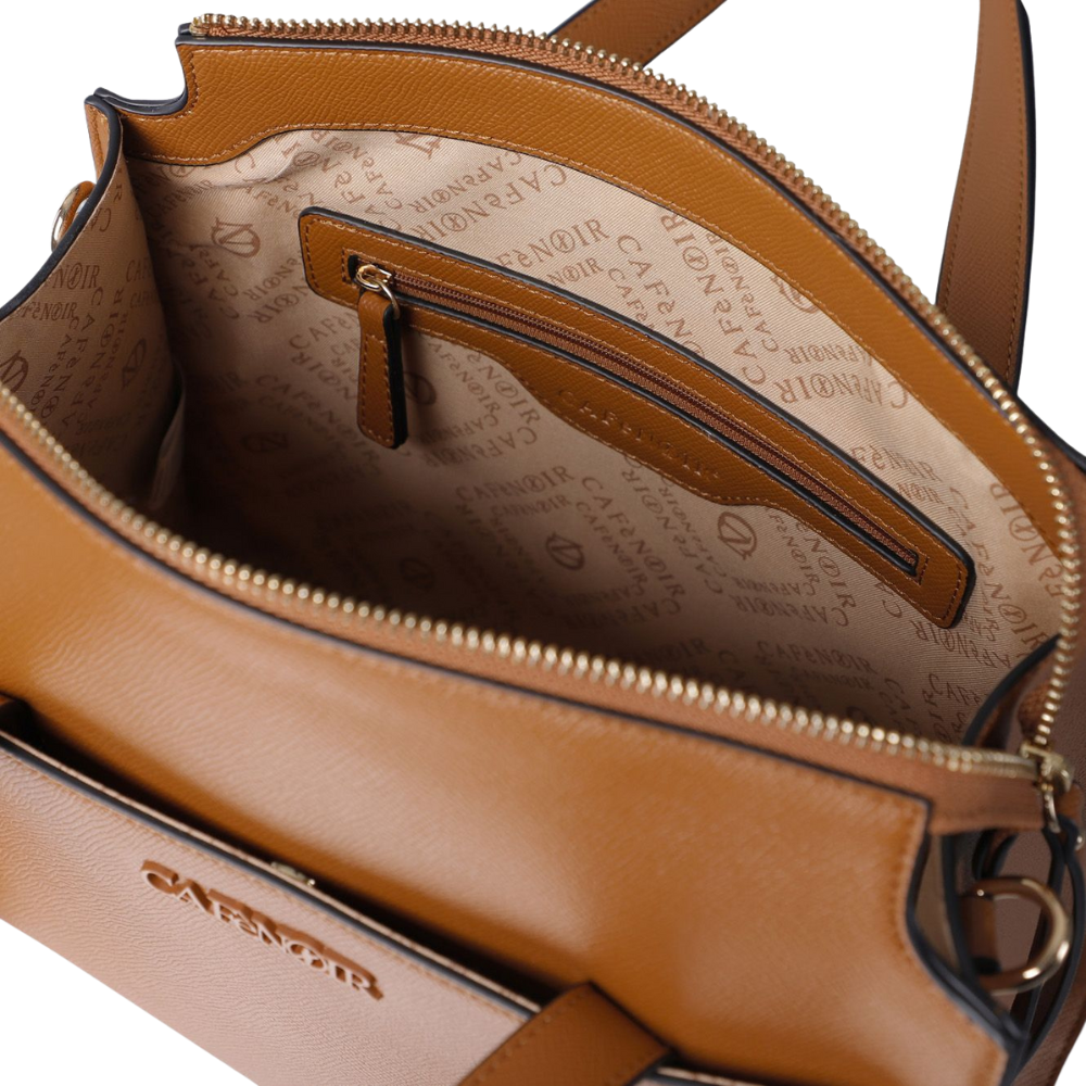 Cafènoir Borsa da Donna Bauletto con tracolla removibile Art.C3WA0901 Col.Cuoio