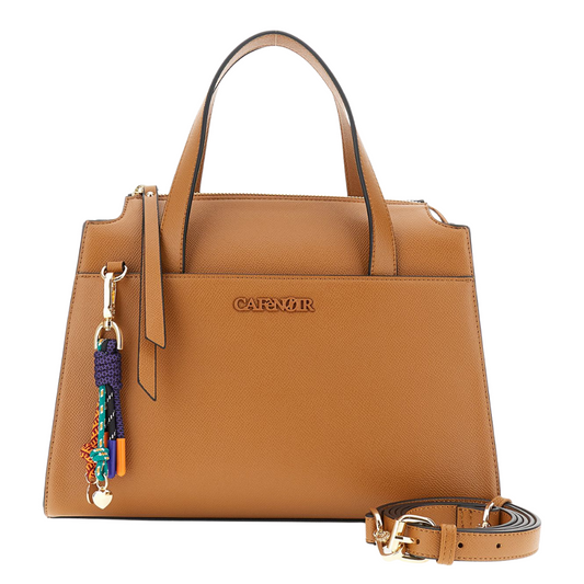Cafènoir Borsa da Donna Bauletto con tracolla removibile Art.C3WA0901 Col.Cuoio