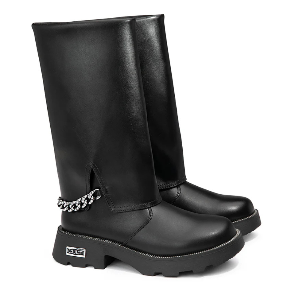 Cult Stivale da Donna in pelle nero Art.T-369